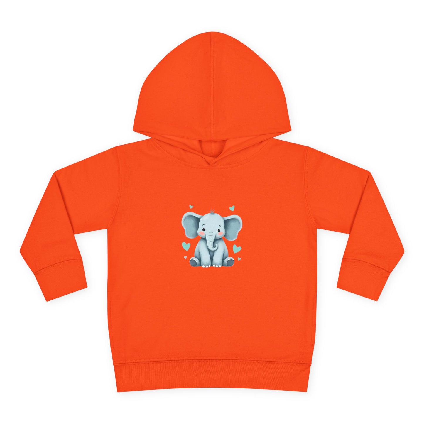 Adorable Elephant Toddler Fleece Hoodie, Kids Pullover, Baby Shower Gift, Birthday Present, Cute Animal Apparel, Cozy Toddler Wear