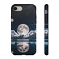 Moonlit Reflection Phone Case — Night Sky Moon & Clouds Tough Case