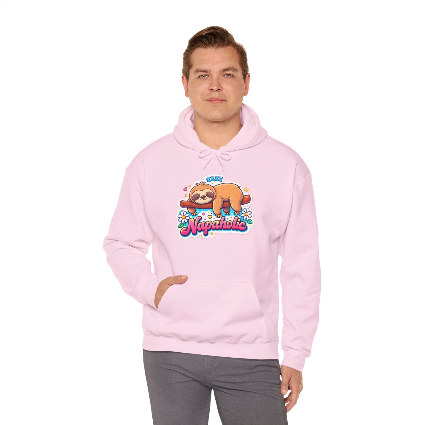 Napaholic Sloth Hoodie — Cute Sleepy Sloth Graphic Sweatshirt