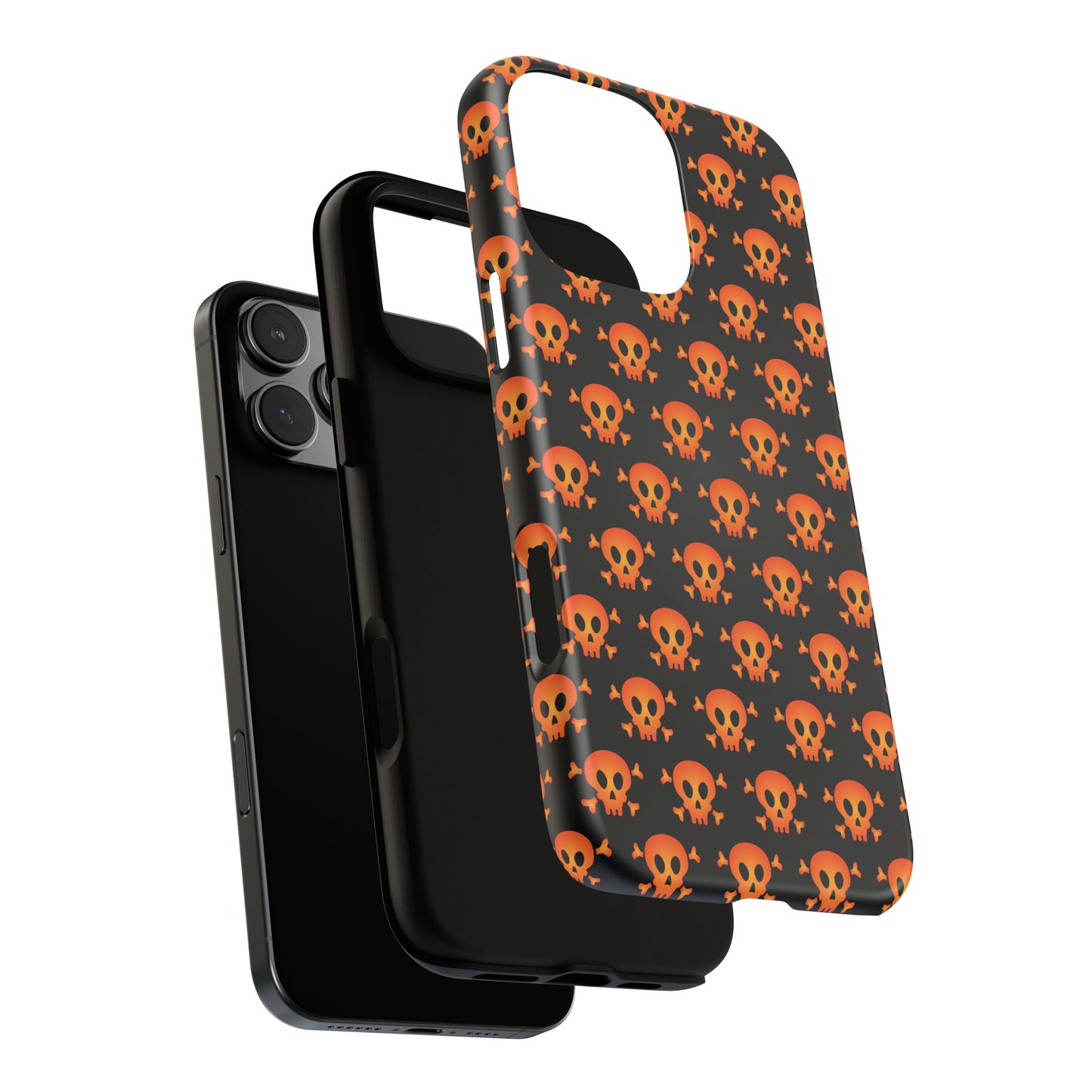 Halloween Skull Phone Case, Spooky Mobile Cover, Trick or Treat Accessory, Goth Gift, Skull Pattern Design