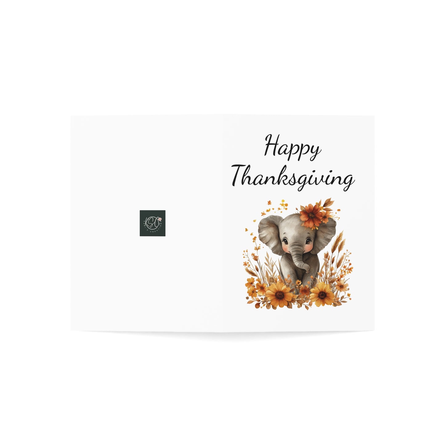 Thanksgiving Greeting Cards - Set of 1, 10, 30, 50 Pcs, Cute Elephant Design for Seasonal Celebrations, Festive Handmade Cards, [...]