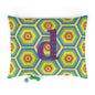 Vibrant Honeycomb Pet Bed - Colorful Dog Cat Bedding, Cozy Pet Lounge, Fun Pet Gift, Rainbow Dog Bed, Customizable Pet Accessories