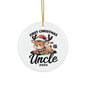 Personalized Christmas Ornaments - 1pc, 3pcs, 5pcs, 10pcs, First Christmas as Uncle, Unique Holiday Gift, Festive Decor