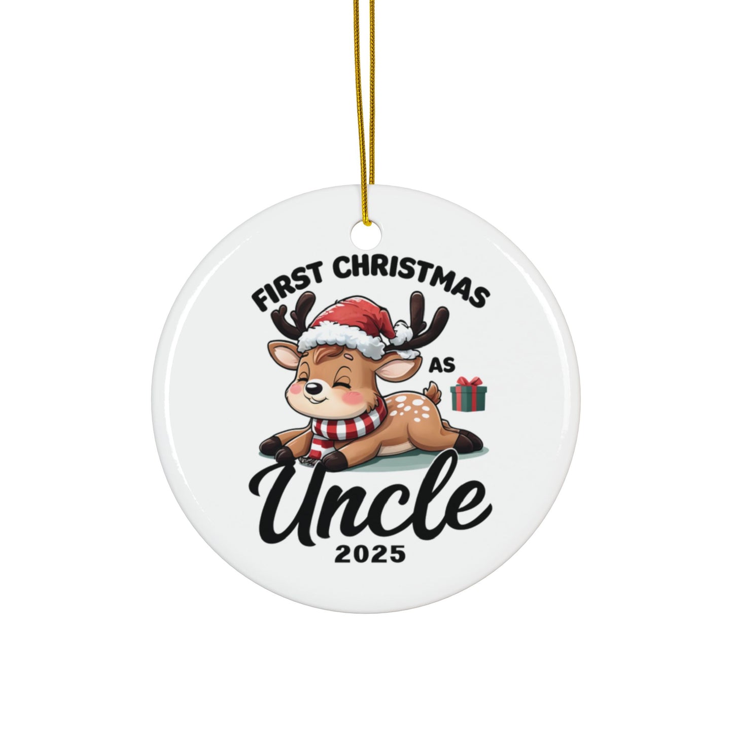 Personalized Christmas Ornaments - 1pc, 3pcs, 5pcs, 10pcs, First Christmas as Uncle, Unique Holiday Gift, Festive Decor