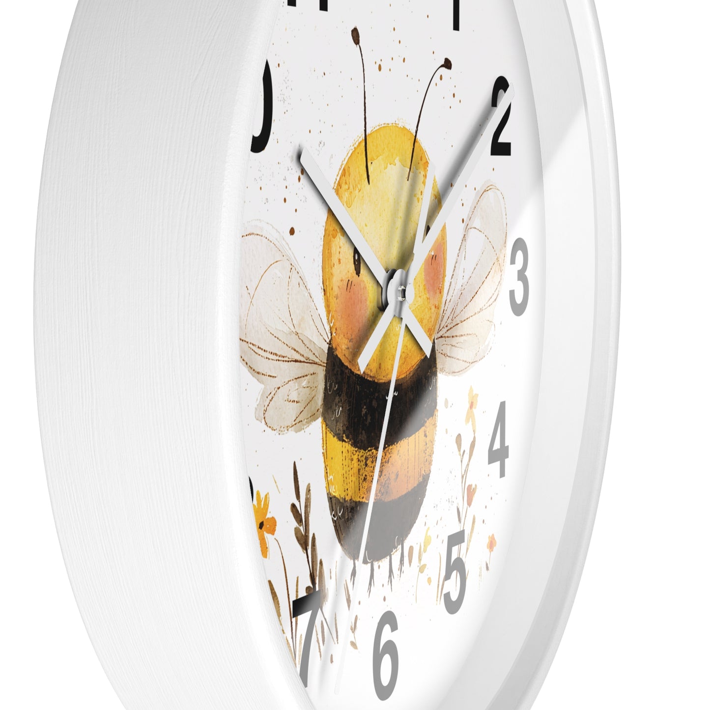 Bee-Themed Wall Clock, Cute Bee Decor for Home, Perfect Gift for Bee Lovers, Nature-Inspired Wall Art, Kids Room Decor