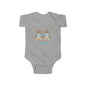 Twins Bear Baby Bodysuit, Cute Infant Onesie, Gift for Newborns, Baby Shower Present, Adorable Twins Outfit