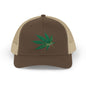 Cannabis Leaf Snapback Trucker Cap | Stylish Hat for Weed Enthusiasts | Perfect for Festivals, Parties, Gifts, and Outdoor Adventures