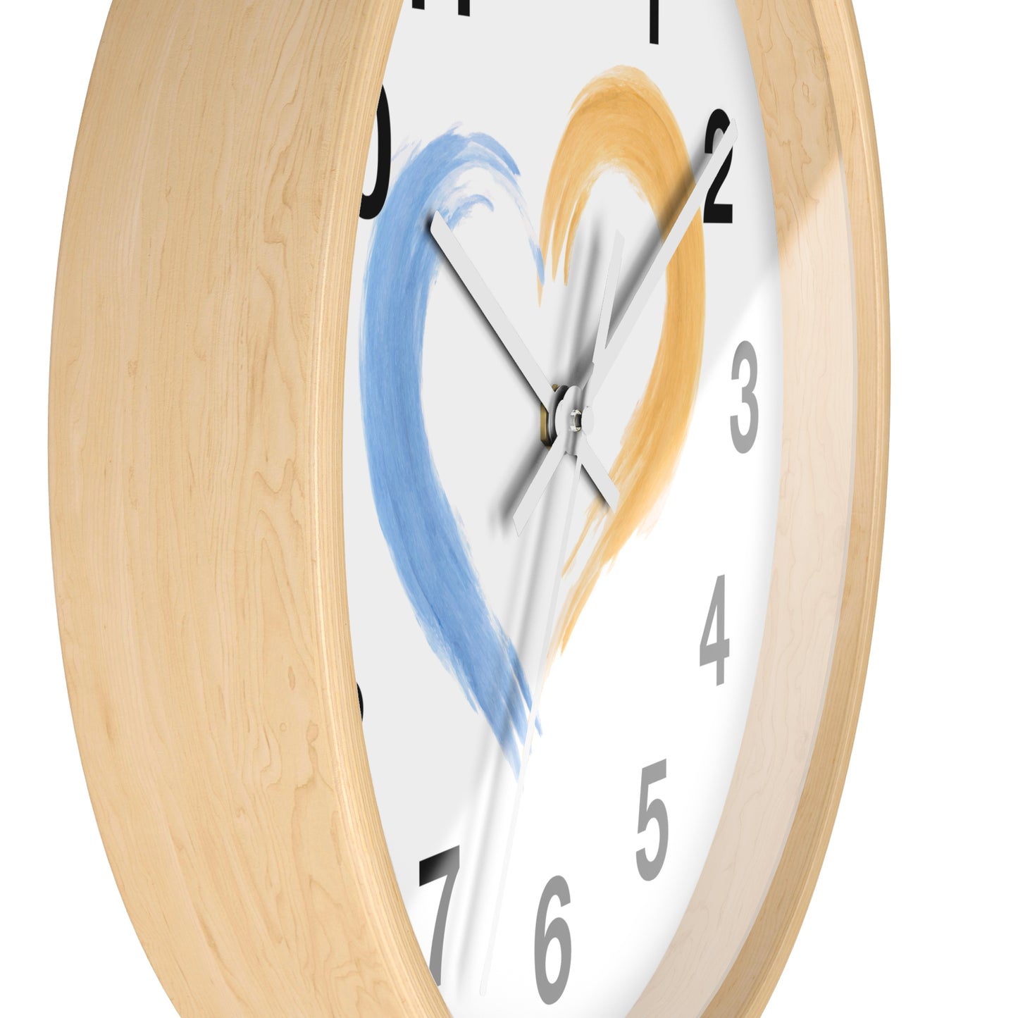 Heart-Shaped Wall Clock, Love Decor, Gift for Couples, Wedding & Anniversary, Home and Office Wall Art, Romantic Timepiece