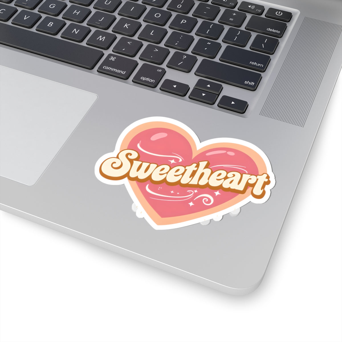 Sweetheart Heart Sticker — Kiss-Cut Love Decal for Laptops, Gifts & Valentines