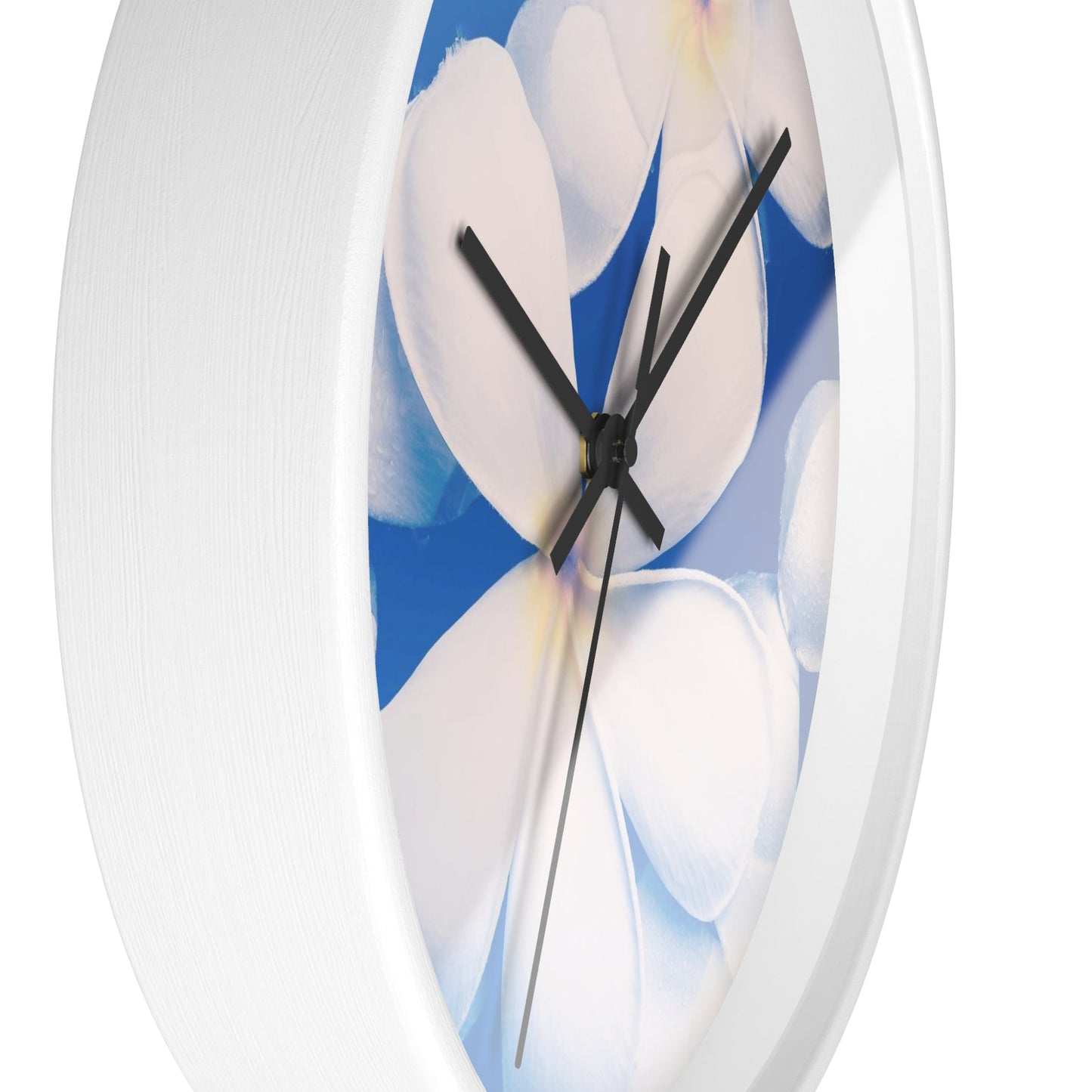 Serene Floral Wall Clock Perfect for Home Decor, Living Room