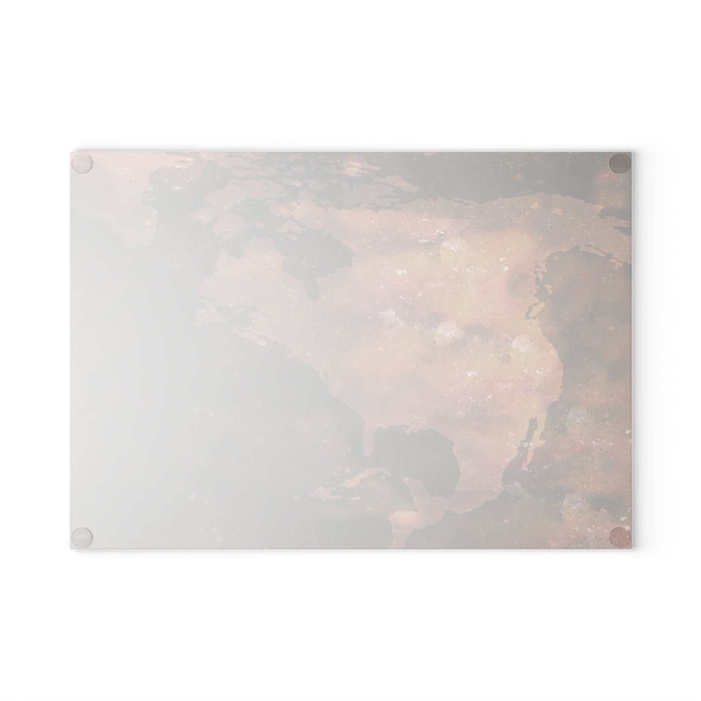 World Map Glass Cutting Board – Vintage Earthtone Kitchen Cutting Board