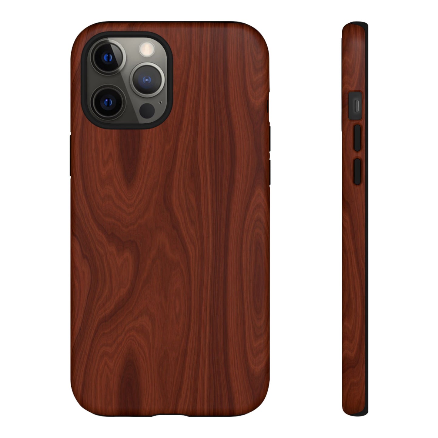 Wood Grain Phone Case, Stylish Tough Cases, Nature-Inspired Protective Cover, Unique Gifts for Him and Her, Eco-Friendly Tech Accessory