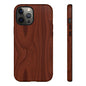 Wood Grain Phone Case, Stylish Tough Cases, Nature-Inspired Protective Cover, Unique Gifts for Him and Her, Eco-Friendly Tech Accessory