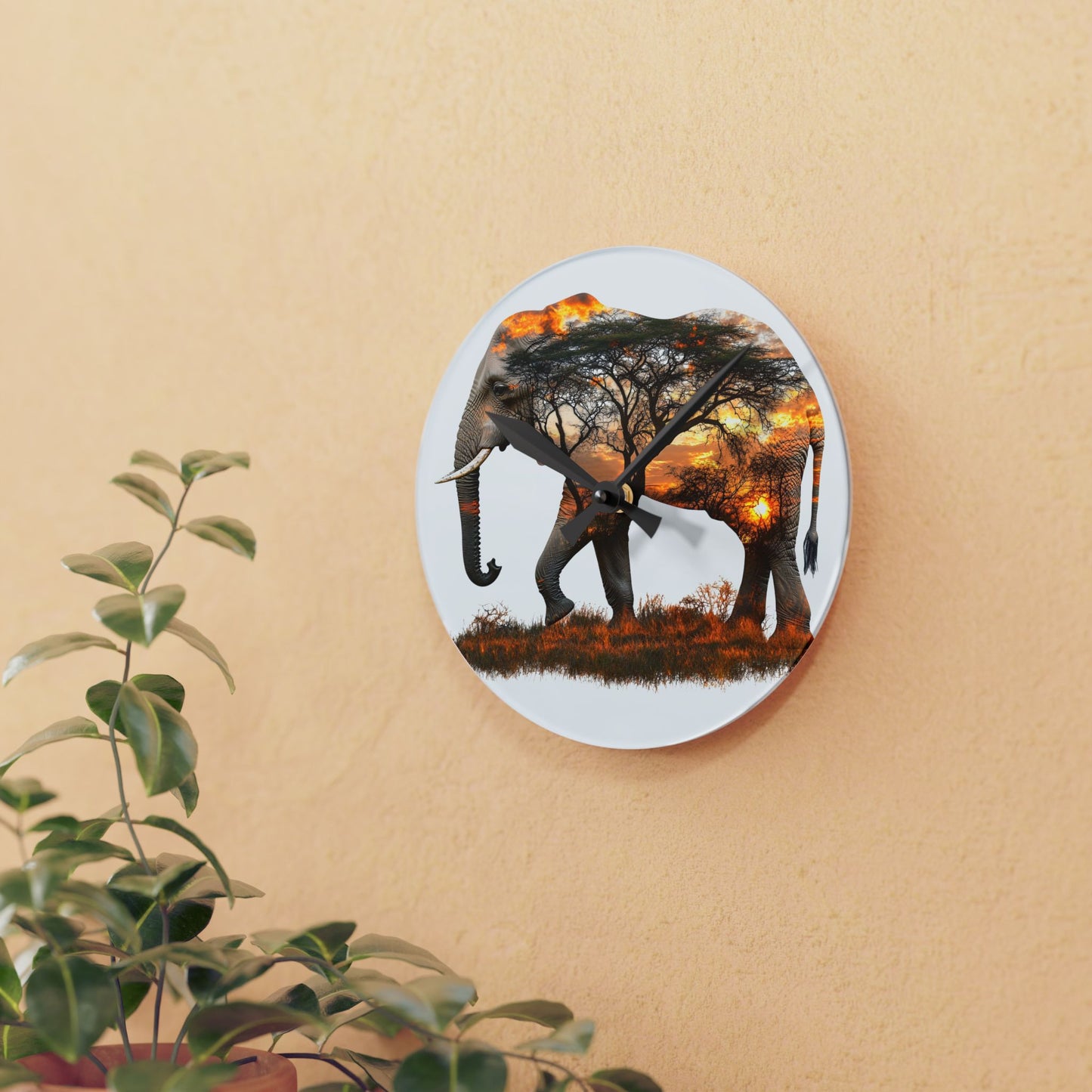 Nature-Inspired Elephant Acrylic Wall Clock | Wildlife Decor | Unique Gift for Animal Lovers | Home & Office Wall Art, Eco-Friendly [...]