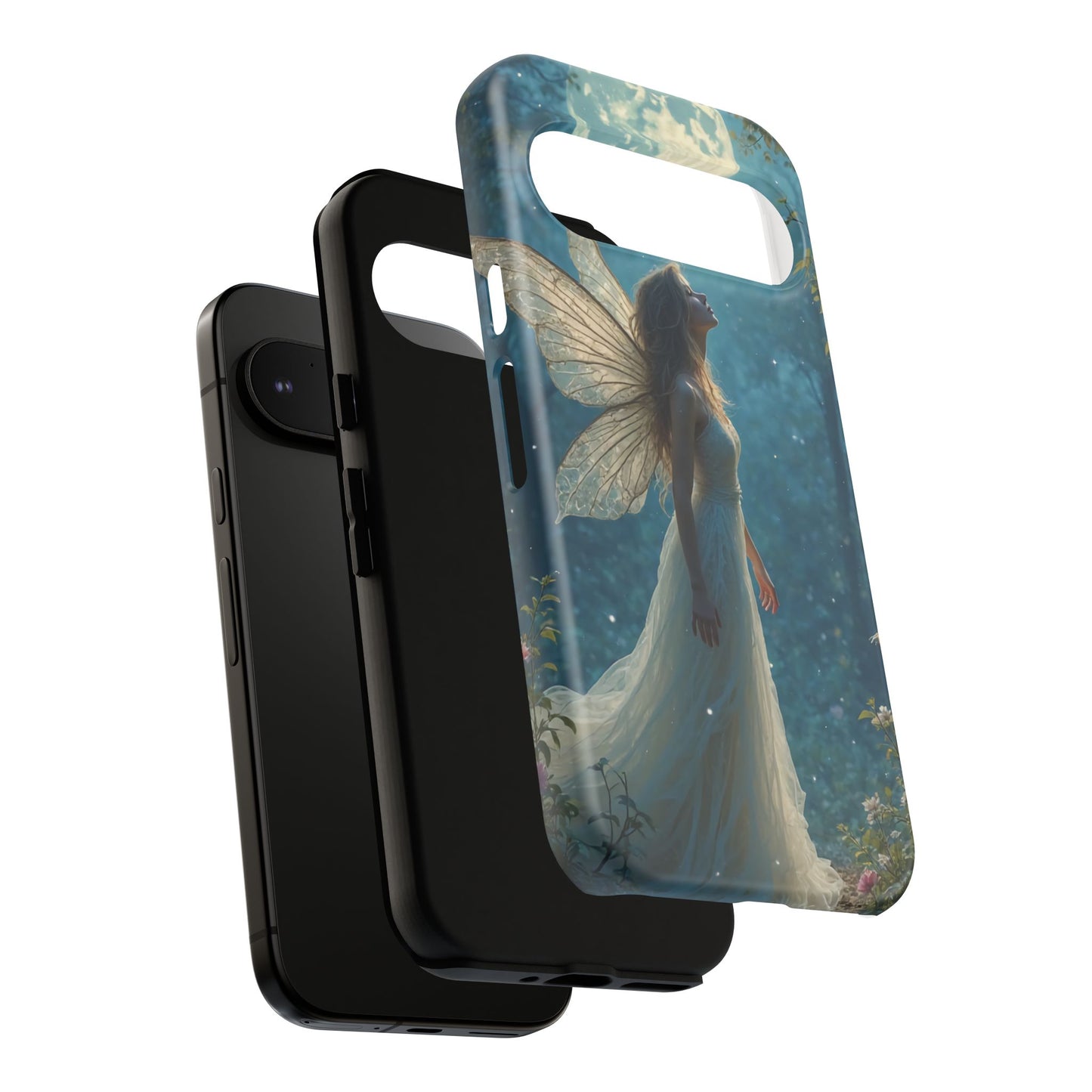 Fairy Moon Phone Case | Tough Cases for Nature Lovers, Fantasy Gift, Boho Phone Accessory, Ethereal Aesthetic, Magical Design