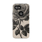 Black Rose Phone Case, Tough Cases with Floral Design, Elegant Tech Accessory, Gift for Flower Lovers, Stylish Protection