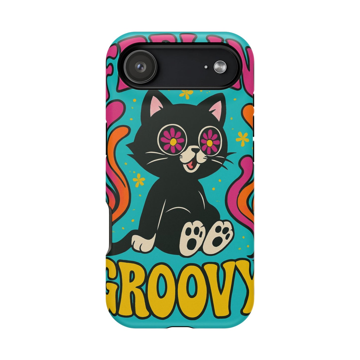 Groovy Cat Magnetic Impact-Resistant Phone Case