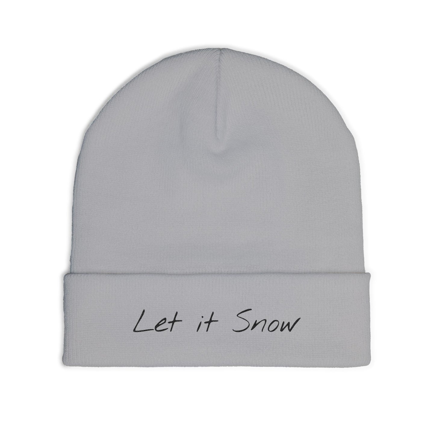 Knit Beanie Let it Snow