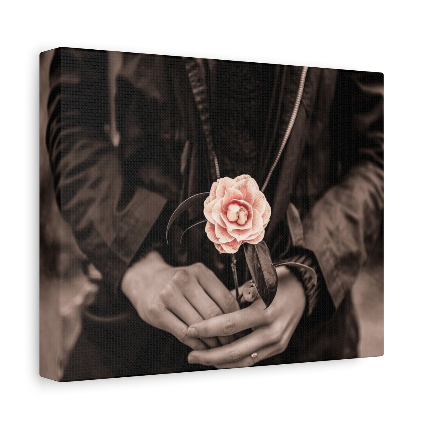 Floral Art Canvas Wall Decor, Modern Home Accent, Gift for Her, Office Decor, Inspirational Artwork