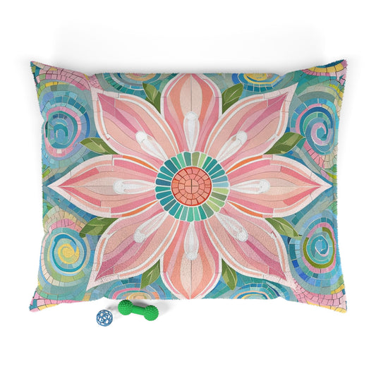 Colorful Floral Pet Bed for Cozy Comfort, Pet Cushion, Dog Bed, Cat Bed, Home Decor, Pet Accessories