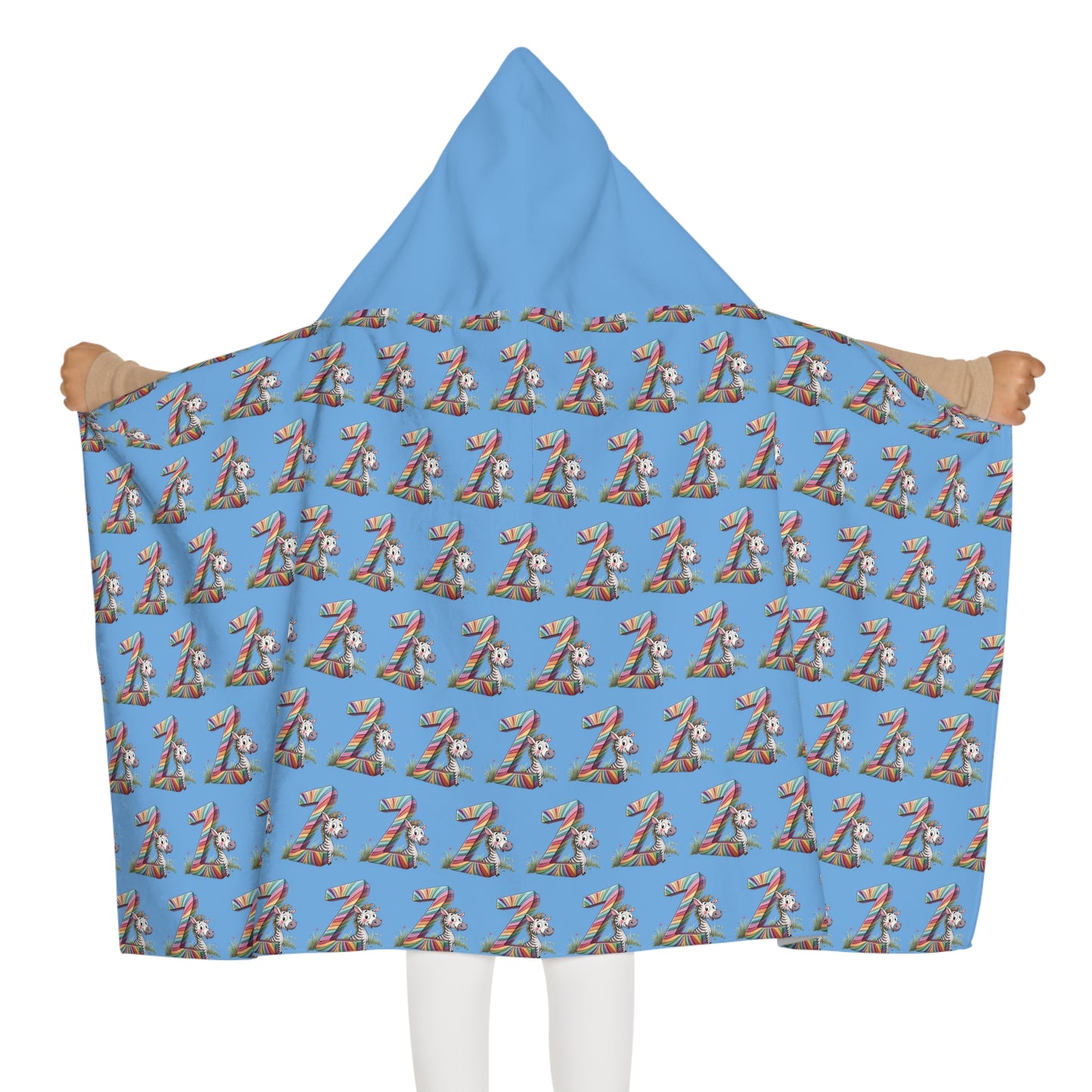 Youth Hooded Towel for Fun Bath Time, Kids Bathrobe, Pool Cover-Up, Beach Towel, Birthday Gift for Children