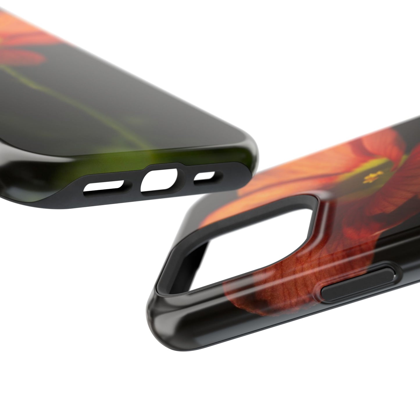 Poppy Bloom Magnetic Impact Phone Case — Slim Protective Floral Design