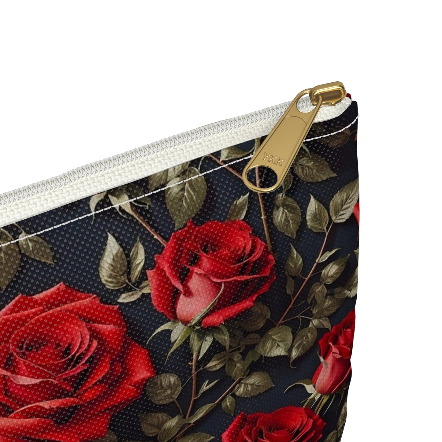 Elegant Floral Accessory Pouch | Perfect for Makeup, Travel, or Gifts | Rose Pattern Pouch for Women