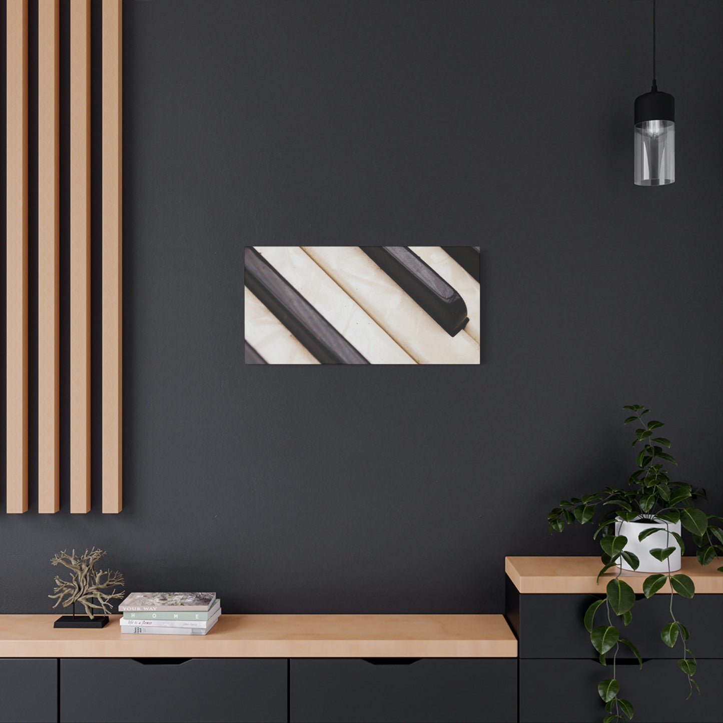 Piano Keys Canvas Wall Art, Music Decor for Home, Perfect Gift for Musicians or Music Lovers