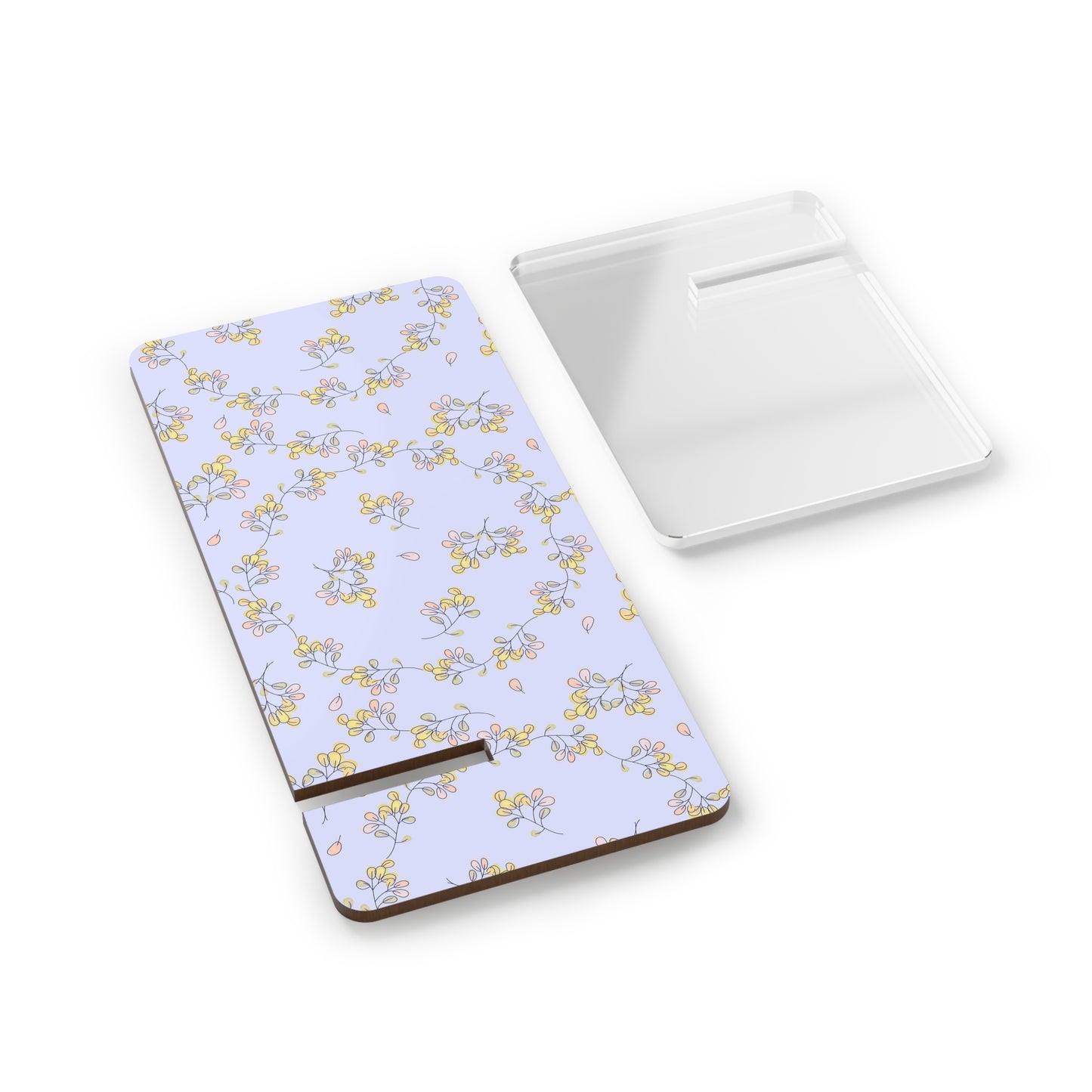 Floral Mobile Display Stand, Phone Holder, Desk Organizer, Tech Gift, Home Decor, Office Supplies