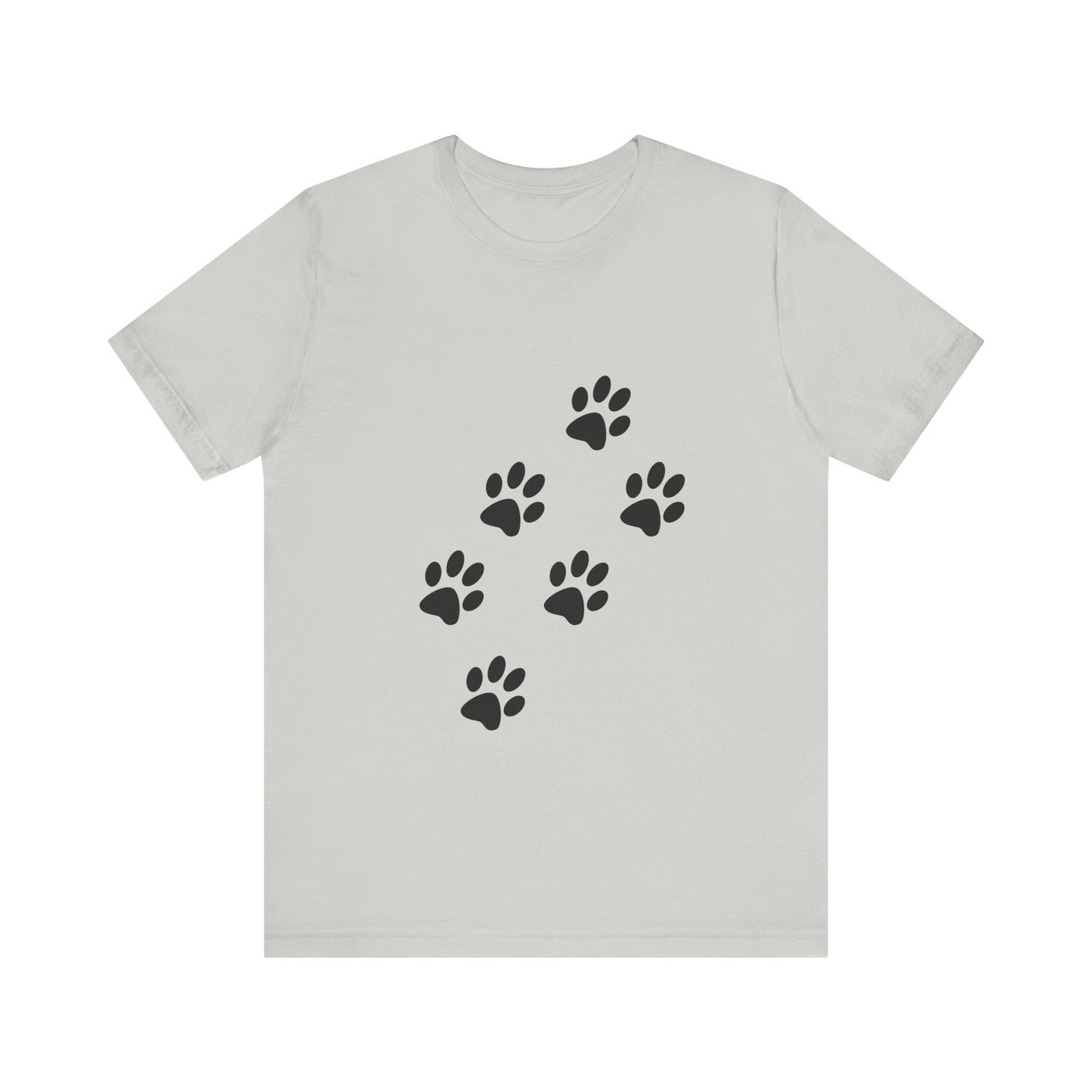 Paw Print Short Sleeve Tee | Unisex Animal Lover Shirt, Pet Owner Gift, Casual Wear, Gifts for Dog Lovers, Comfortable T-Shirt