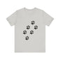 Paw Print Short Sleeve Tee | Unisex Animal Lover Shirt, Pet Owner Gift, Casual Wear, Gifts for Dog Lovers, Comfortable T-Shirt