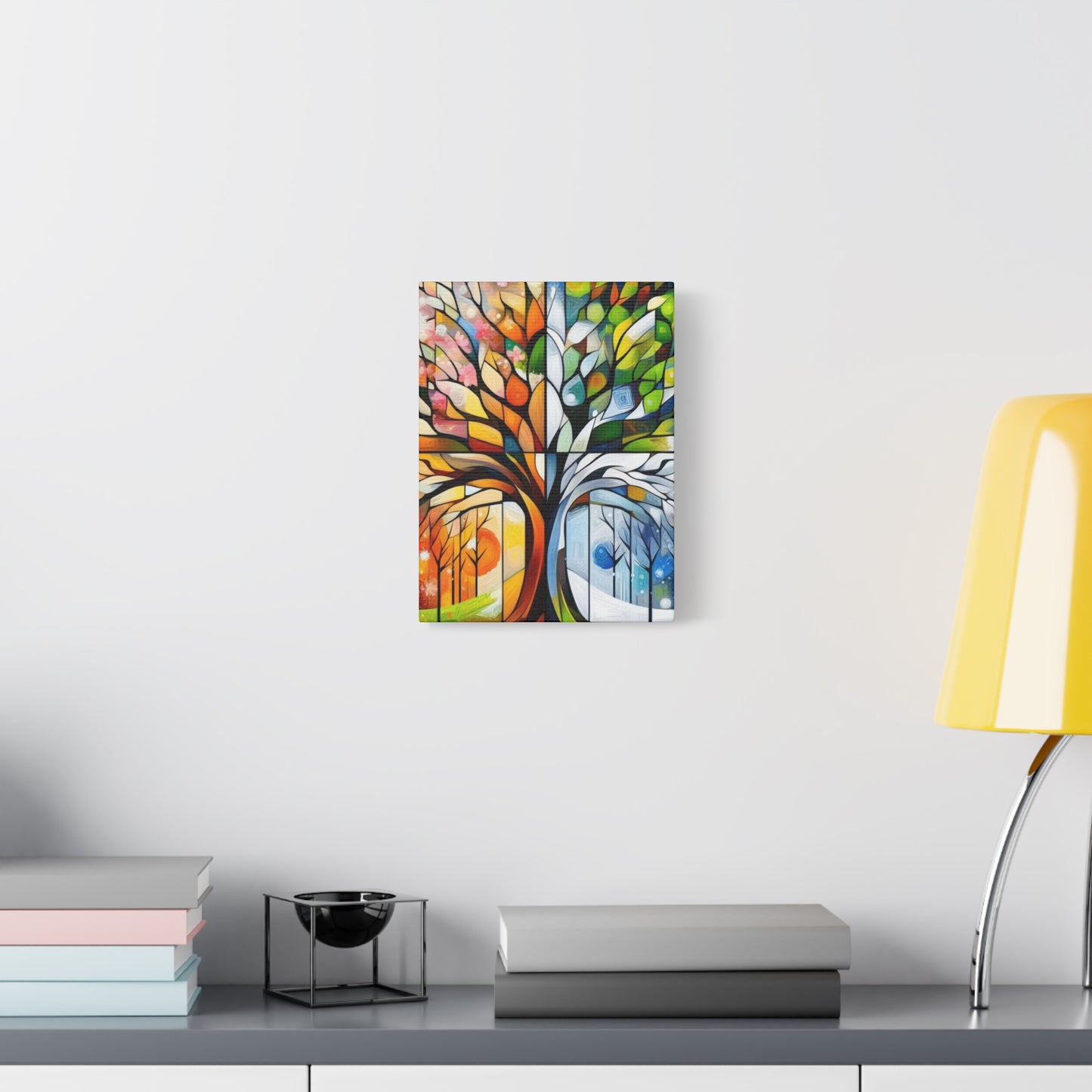 Seasons Tree Matte Canvas Wall Art — Stretched 1.25"