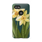 Floral Phone Case - Yellow Daffodil Design, Tough Phone Cover, Spring Decor, Floral Gift, Nature-Inspired Accessories