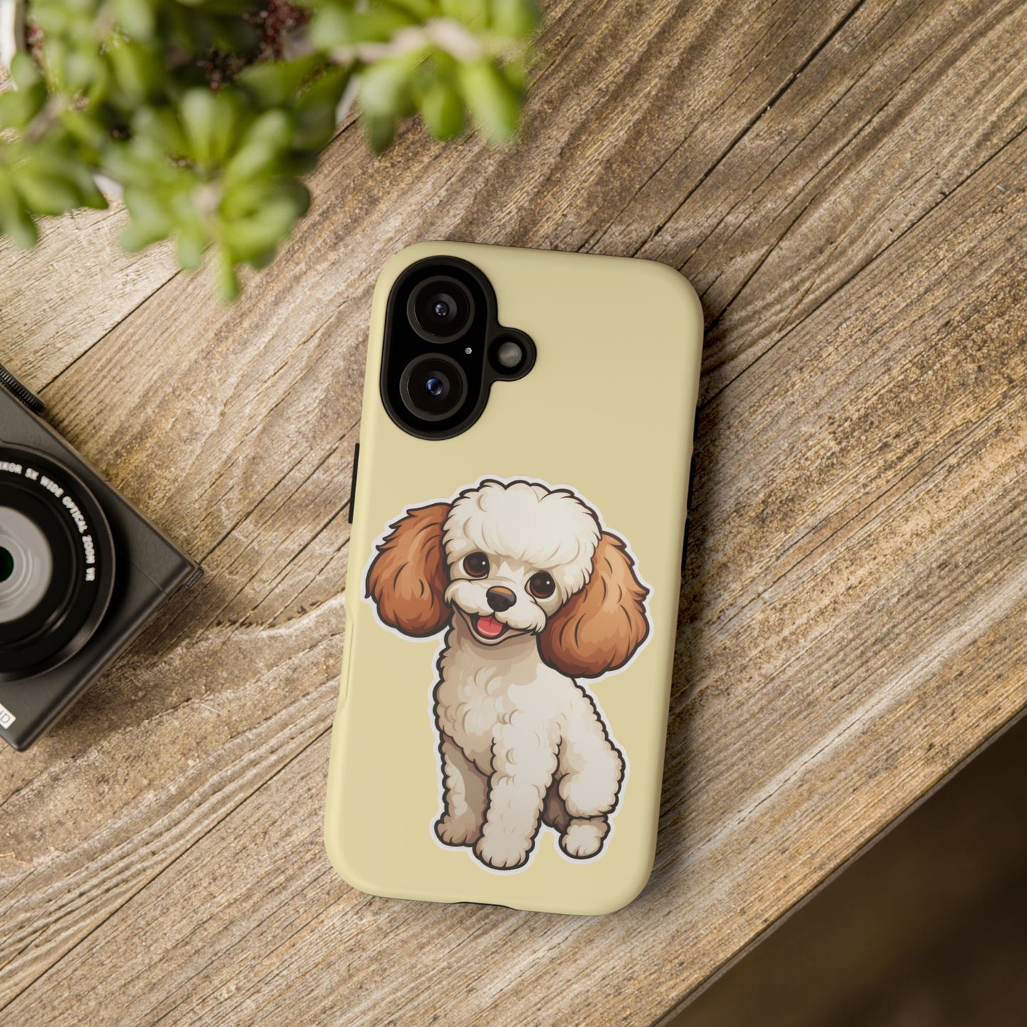 Cute Dog Phone Case, Pet Lover Gift, Custom Phone Cover, Cartoon Dog Case, Durable Phone Accessory