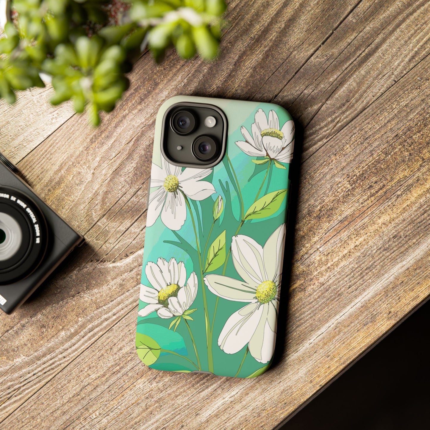 Floral Phone Case, Tough Cases, Flower Design, Nature Inspired, Eco-Friendly Cover, Unique Gift for Her, Spring Accessories