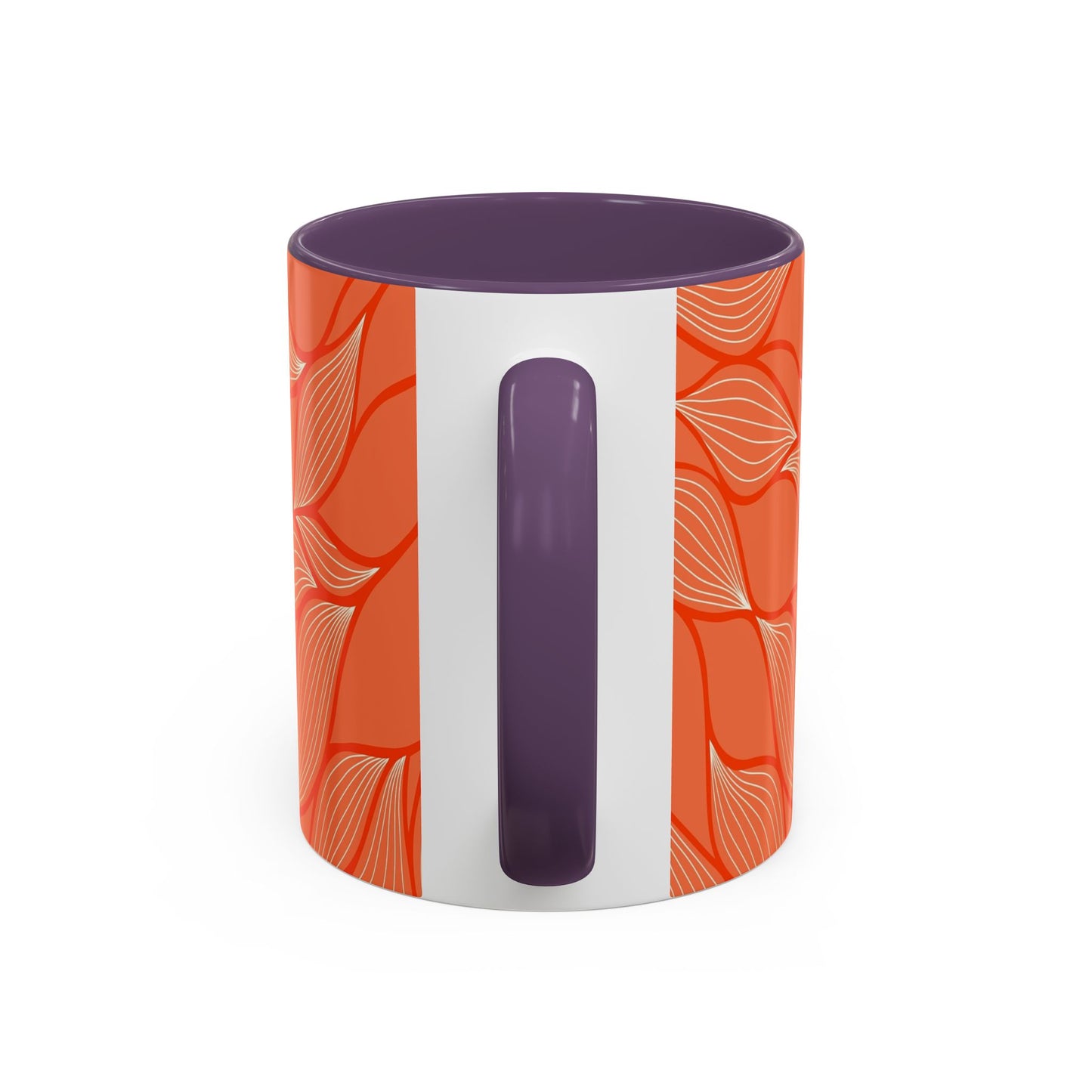 Stylish Accent Coffee Mug, Floral Pattern Drinkware, Unique Gift for Coffee Lovers, Home Decor, Kitchenware, Vibrant Design