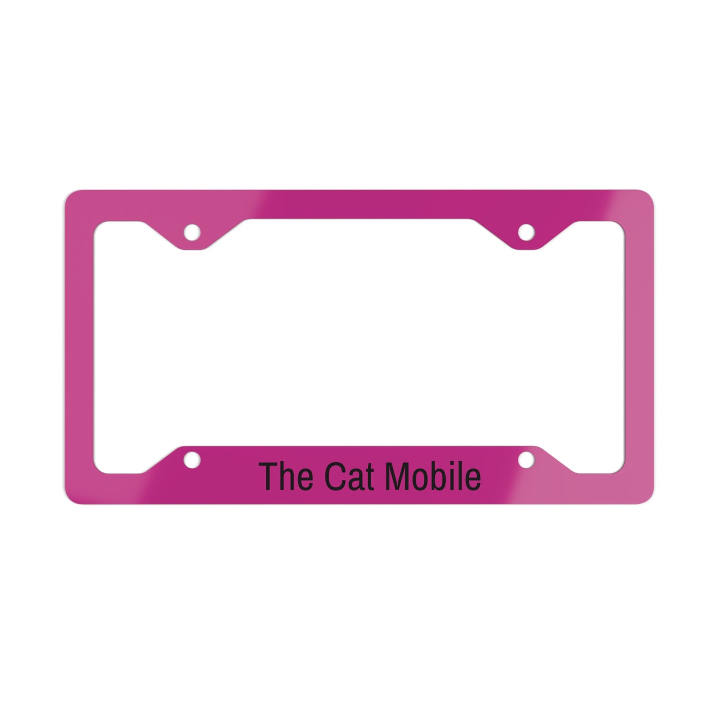 Copy of Funny Metal License Plate Frame - The Catmobile