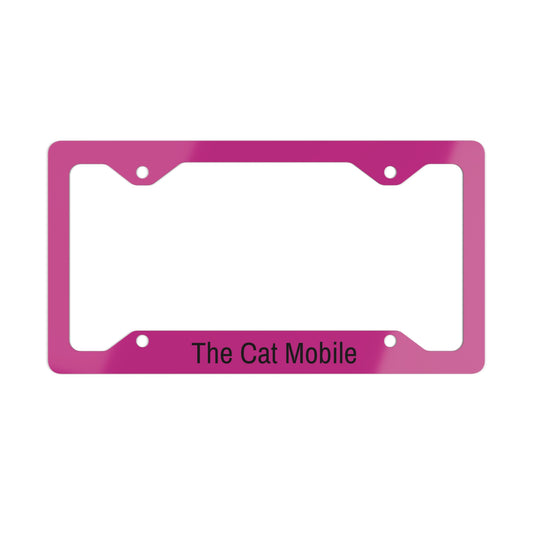 Copy of Funny Metal License Plate Frame - The Catmobile