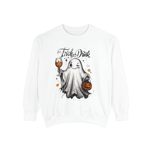 Spooky Ghost Sweatshirt | Trick or Treat Apparel, Halloween Gift, Cozy Unisex Top, Fall Fashion, Casual Wear