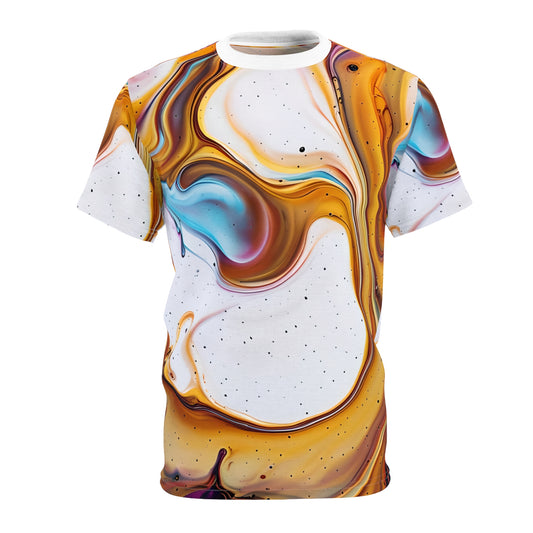 Abstract Swirl Unisex Tee, Artistic Graphic Shirt, Unique Fashion Top, Trendy Gift, Casual Wear, Statement Tee