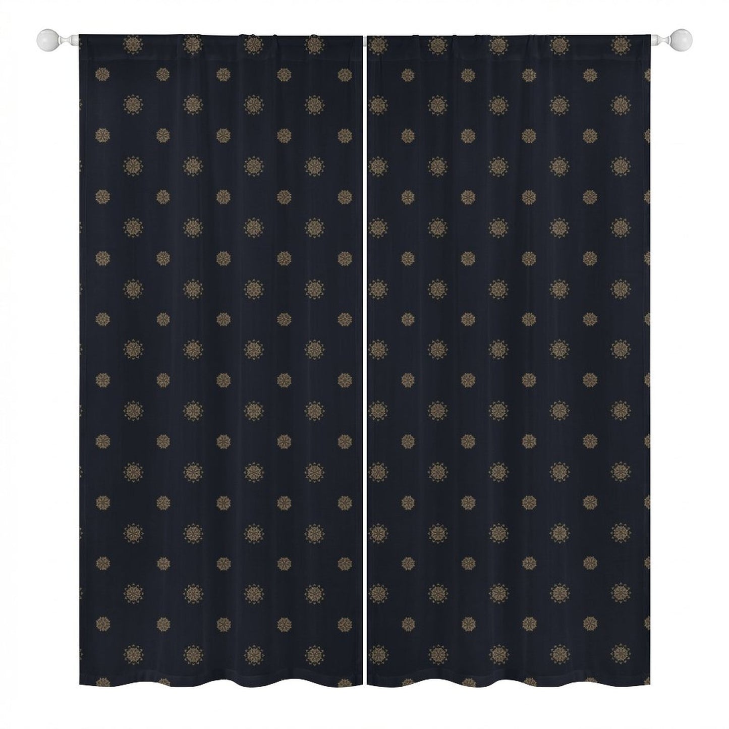 Sheer Curtain Navy Blue