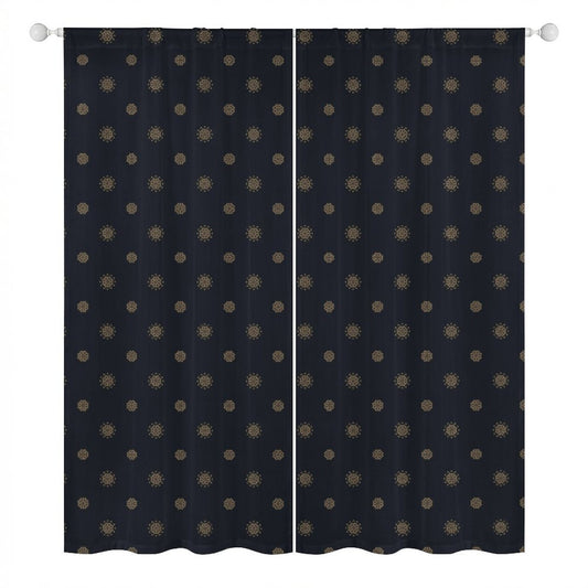 Sheer Curtain Navy Blue