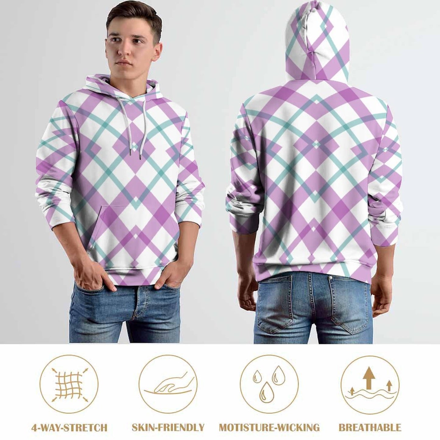 Cool Hoodie with Double-layer Cap