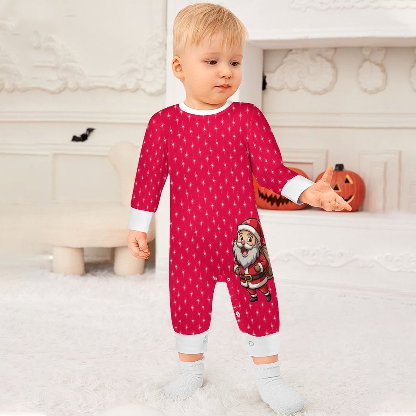 Christmas Long Sleeve Baby Romper
