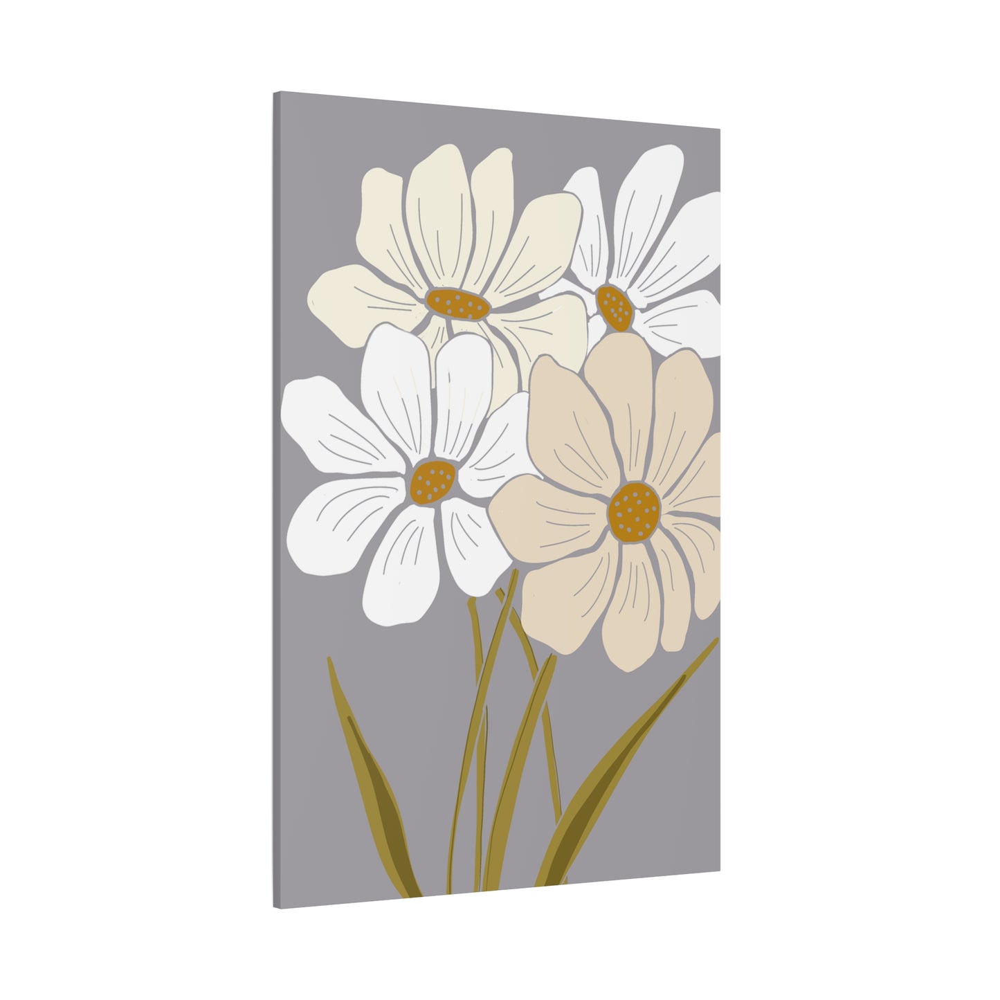 Copy of Copy of Matte Canvas, Stretched, 1.25" Tulips Pink and Purple Flowers