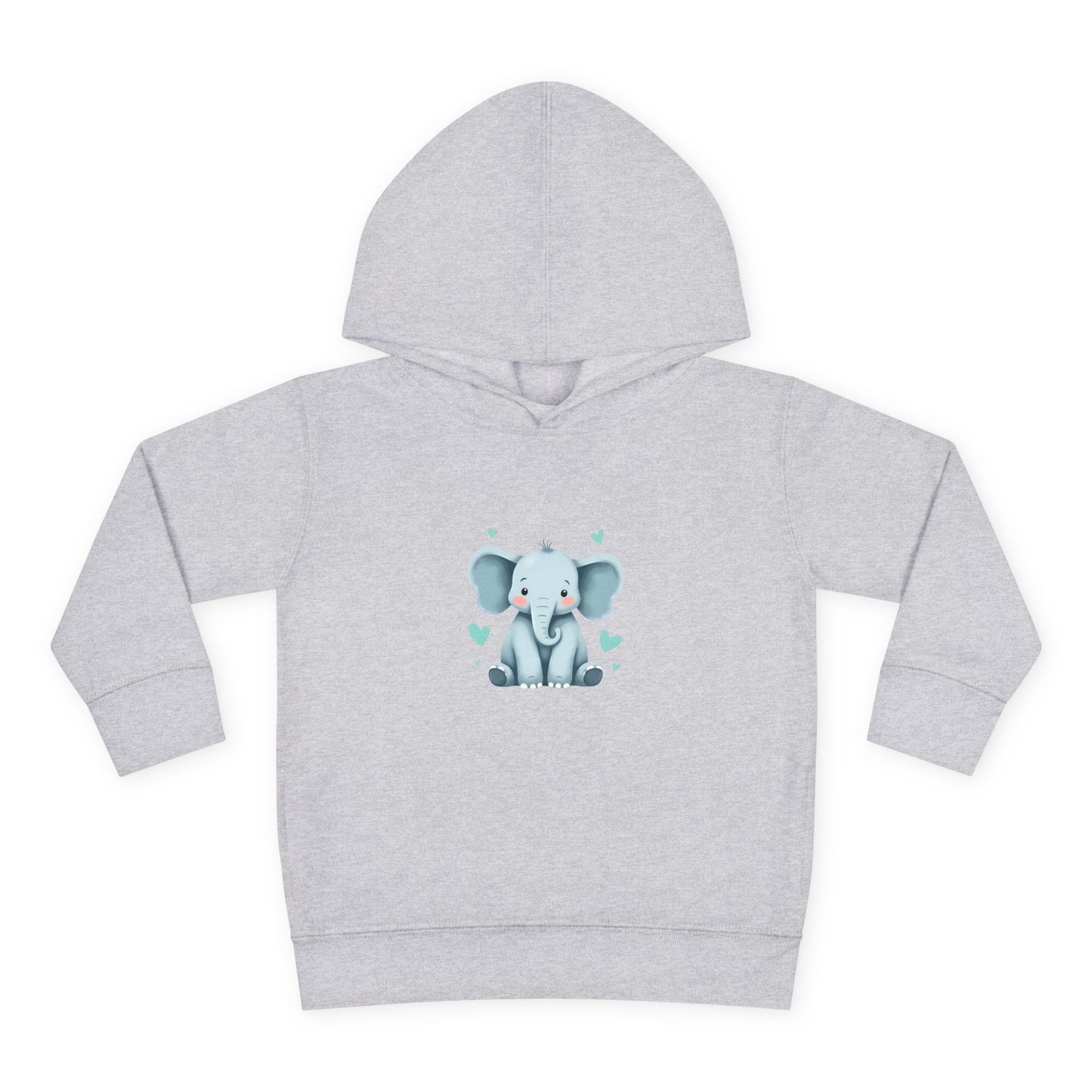 Adorable Elephant Toddler Fleece Hoodie, Kids Pullover, Baby Shower Gift, Birthday Present, Cute Animal Apparel, Cozy Toddler Wear