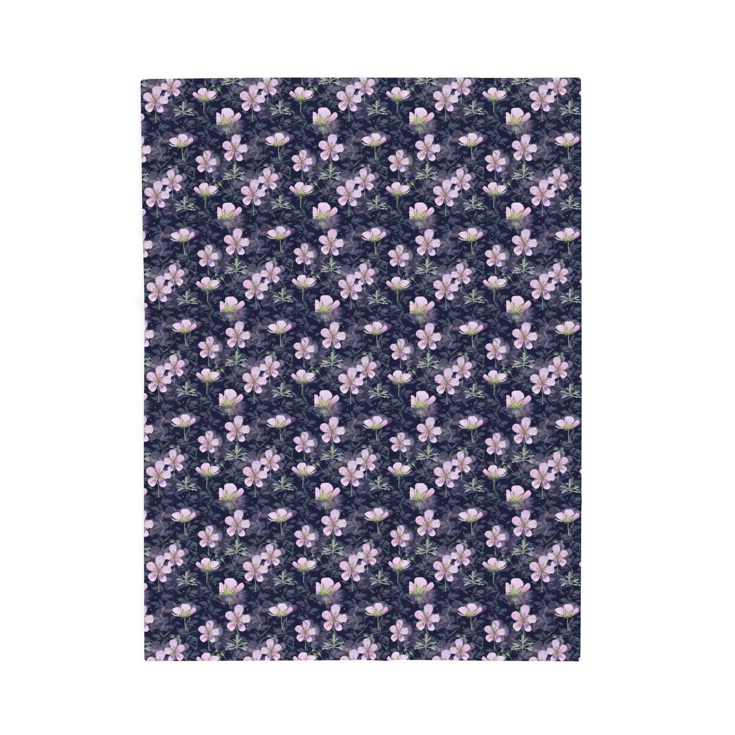 Cozy Floral Velveteen Plush Blanket | Soft Throw for Home Decor, Gift for Her, Wedding Present, Mother's Day, Snuggle Up, Couch