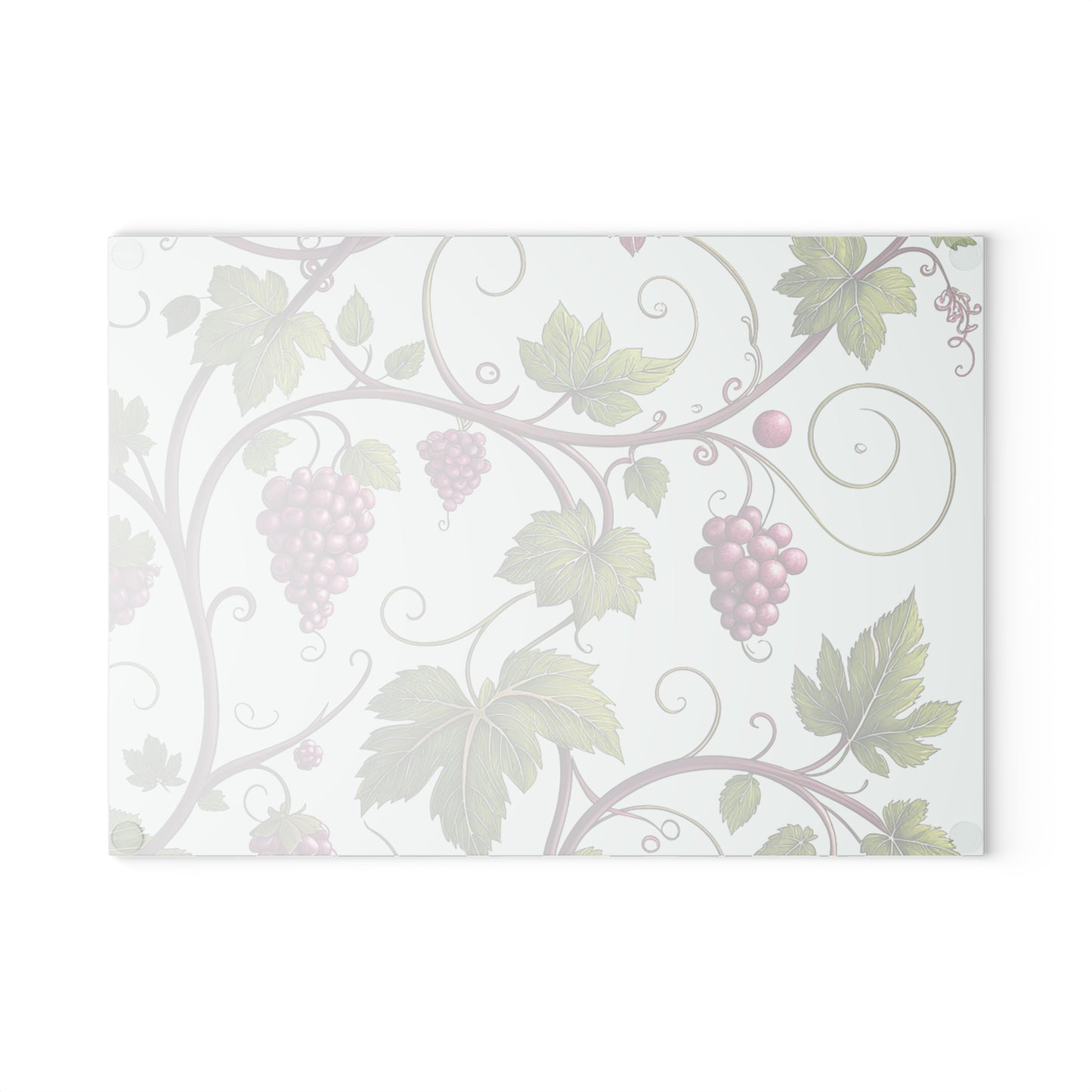 Elegant Grape Vine Glass Cutting Board, Kitchen Decor, Chef Gift, Housewarming Present, Wine Lover's Accessory