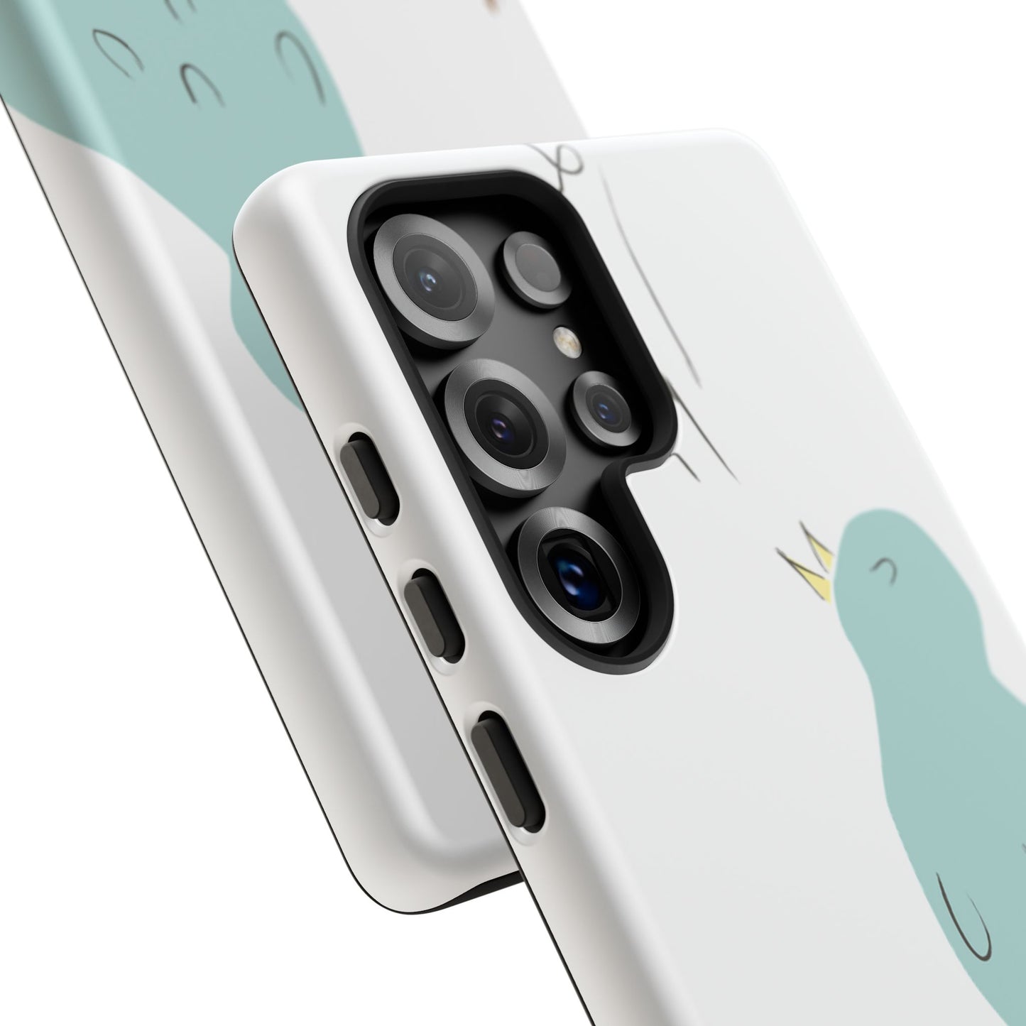 Birdsong Phone Case — Cute Blue Bird on Branch Protective Case