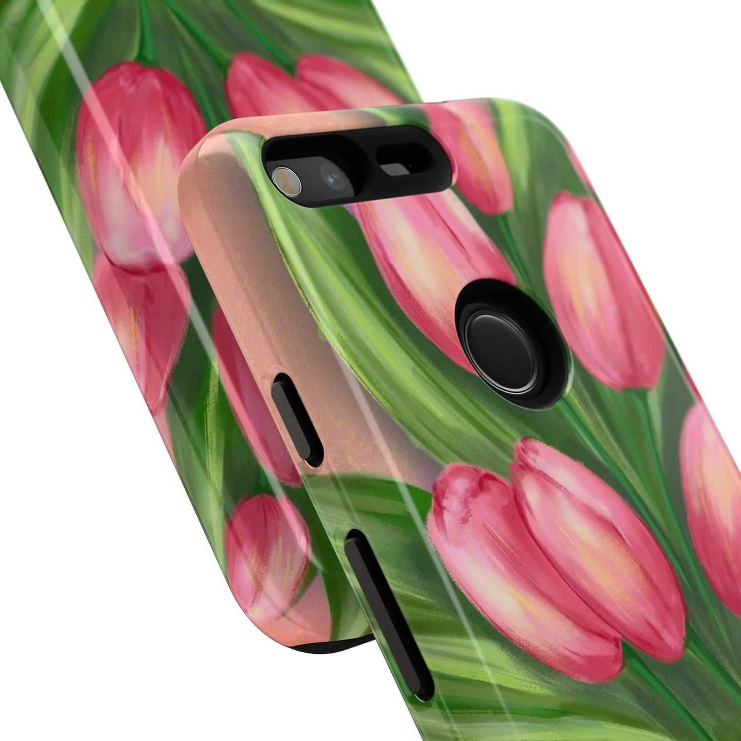 Floral Phone Case with Vibrant Tulips - Tough Cases for Garden Lovers, Spring Gifts, Nature Enthusiasts, Unique Gadget Accessories, [...]